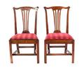 A Pair of Chippendale Style Mahogany Side Chairs