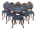 An Assembled Set of Six Victorian and Victorian Style Side Chairs