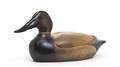 A Carved and Polychrome Decorated Duck Decoy