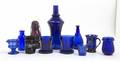 A Collection of Cobalt Glass Articles