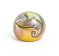 An Orient and Flume Iridescent Glass Paperweight
