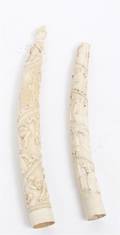 Two African Ivory Tusks