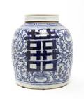 A Chinese Blue and White Porcelain Ginger Jar