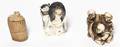 Two Carved Ivory Figural Netsuke