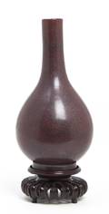 A Chinese Iron Rust Glaze Bottle Vase