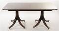 A Georgian Style Mahogany Double Pedestal Dining Table