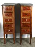 A Pair of Louis XVI Style Kingwood Side Cabinets