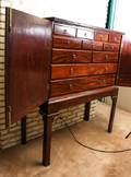 A Chippendale Style Mahogany Chest on Stand