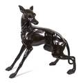 A Continental Bronze Figure of a Whippet