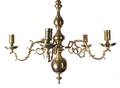 A Pair of Dutch Baroque Style FiveLight Chandeliers