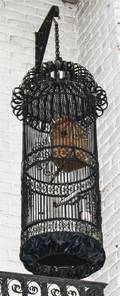 A Victorian Style Strap Work Birdcage