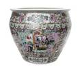 A Chinese Export Rose Medallion Porcelain Urn