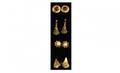 1134 Four Pair Ladies 14 Kt Yellow Gold Earrings with