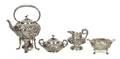 An American Silver FourPiece Tea Set S Kirk  Son Baltimore MD early 20th Century