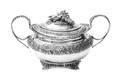 An English Silver Covered Sugar Alice  George Burrows London 1891