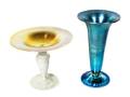 A Steuben Aurene Glass Compote