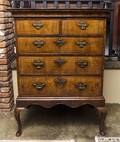 A George I Walnut Chest of Drawers on Stand