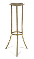A Gilt Metal Faux Bamboo Plant Stand