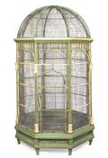 A Victorian Painted Conservatory Birdcage