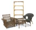 Four Wicker and Rattan Furniture Articles