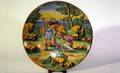 66 Italian Majolica HandPainted Pictorial Charger