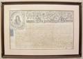 Engraved  Hand Calligraphed Document 18th C