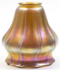 A Steuben Gold Aurene Glass Shade