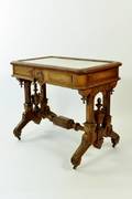 White Marble Victorian Parlor Table