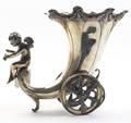 A SilverPlate Figural Vase