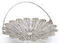 A Persian Silver Filigree Basket Ronac Handcraft Mid 20th Century