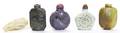 Four Hardstone Snuff Bottles