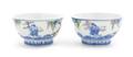 A Pair of Japanese Polychrome Enamel Porcelain Bowls