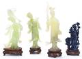 A Group of Four Chinese Carved Hardstone Figures