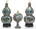 Three Cloisonne Enamel Vessels