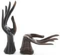 Two Southeast Asian Style Rosewood Models of Hands