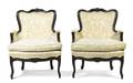 A Pair of Louis XV Style Bergeres