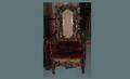 1107 Vintage Large Upholstered Baroque Style Armchair