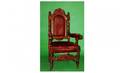 1106 Vintage Large Baroque Style Upholstered Armchair