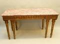Gilt Wood Framed Marble Top Table