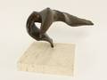 Bronze Eagle Sculpture Signed Kelsey
