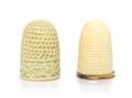Two Ivory Thimbles