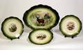 114 German Porcelain Hunting Scene Dinnerware par