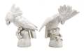 A Pair of Nymphenburg Blanc de Chine Animalier Figures