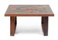 A Cado Rosewood Parquetry Low Table
