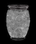 A Lalique Molded and Frosted Glass Vase