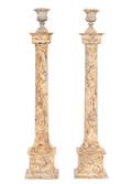 A Pair of Faux Marble Columns