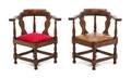 Two Georgian Style Corner Chairs