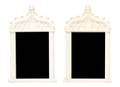 A Pair of Gothic Revival Style Plaster Mirrors