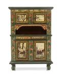 A Northern European Style Painted Cupboard