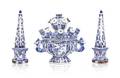 Three Dutch Style Porcelain Articles
